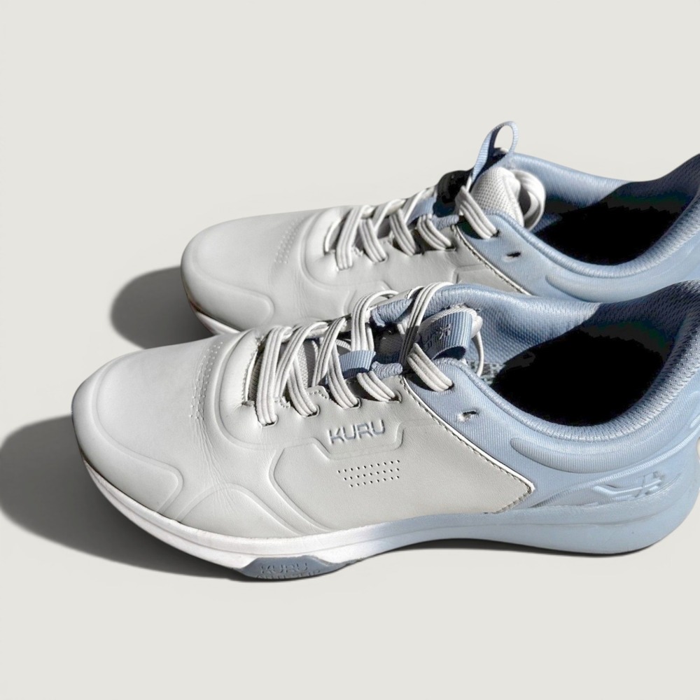 Kuru Kinetic Grey Blue Anti-Slip Walking Shoes Womens 10.5 Medium Sneakers